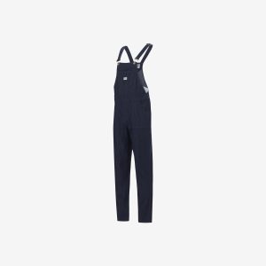 Women's dark wash bib & brace overall by Sweet-Orr & Co.