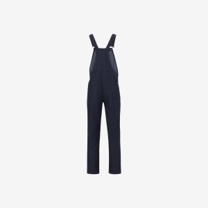 Women's dark wash bib & brace overall by Sweet-Orr & Co.
