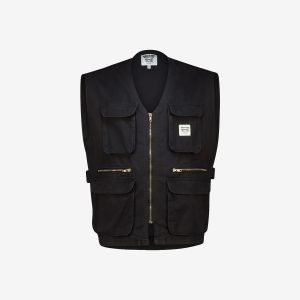 Men's black camera jacket by Sweet-Orr & Co.