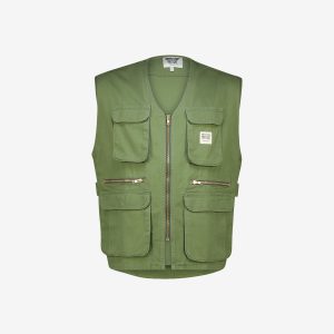 Men's olive camera jacket by Sweet-Orr & Co.