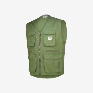 Men's olive camera jacket by Sweet-Orr & Co.