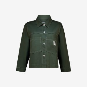Women's fatigue cropped shacket by Sweet-Orr & Co.