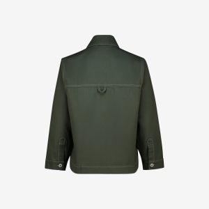 Women's fatigue cropped shacket by Sweet-Orr & Co.