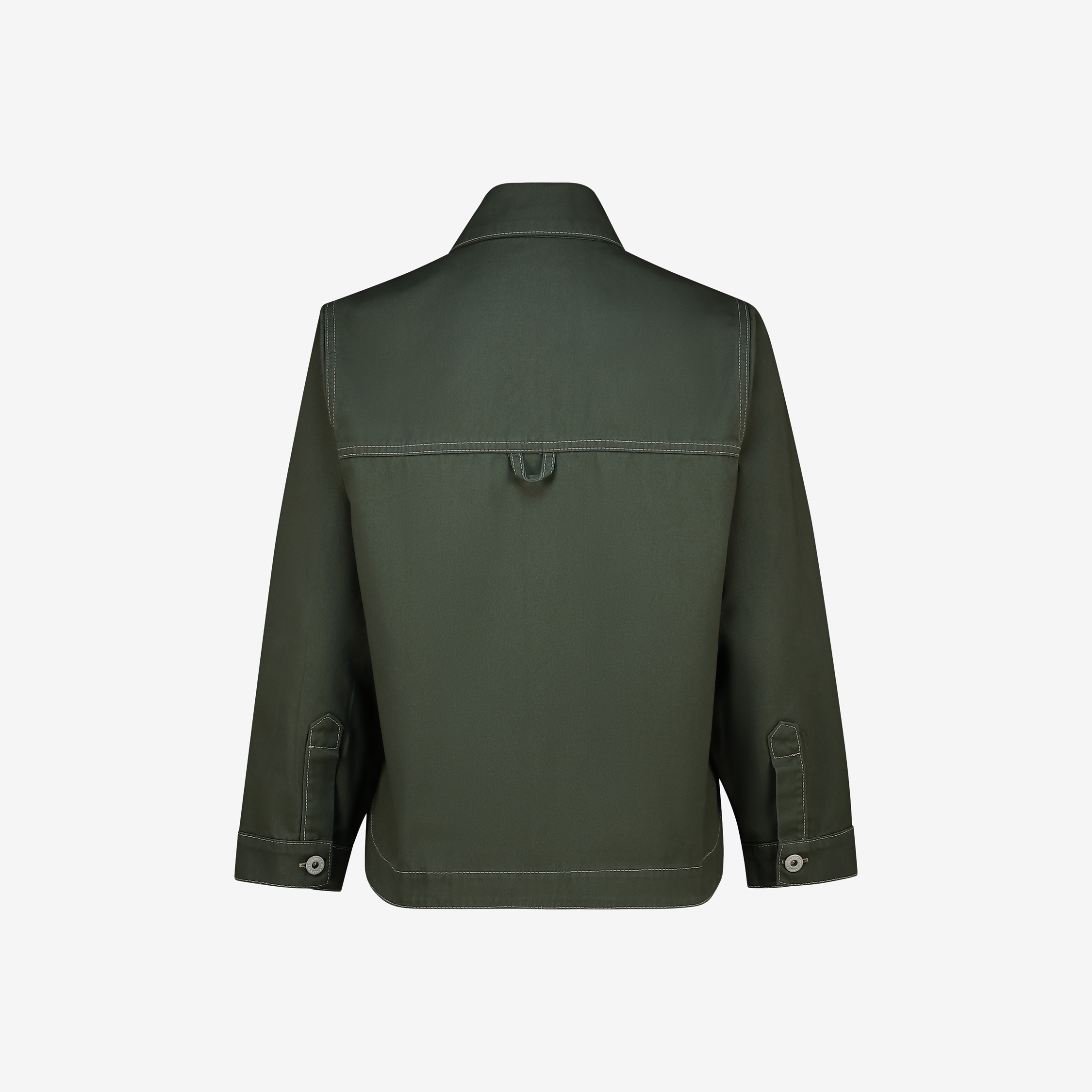 Women's fatigue cropped shacket by Sweet-Orr & Co.
