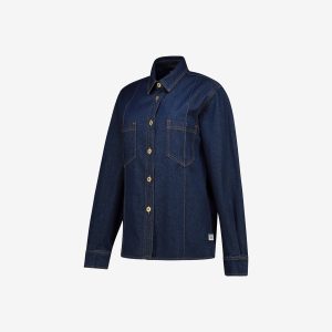 Women's dark wash shirt by Sweet-Orr & Co.