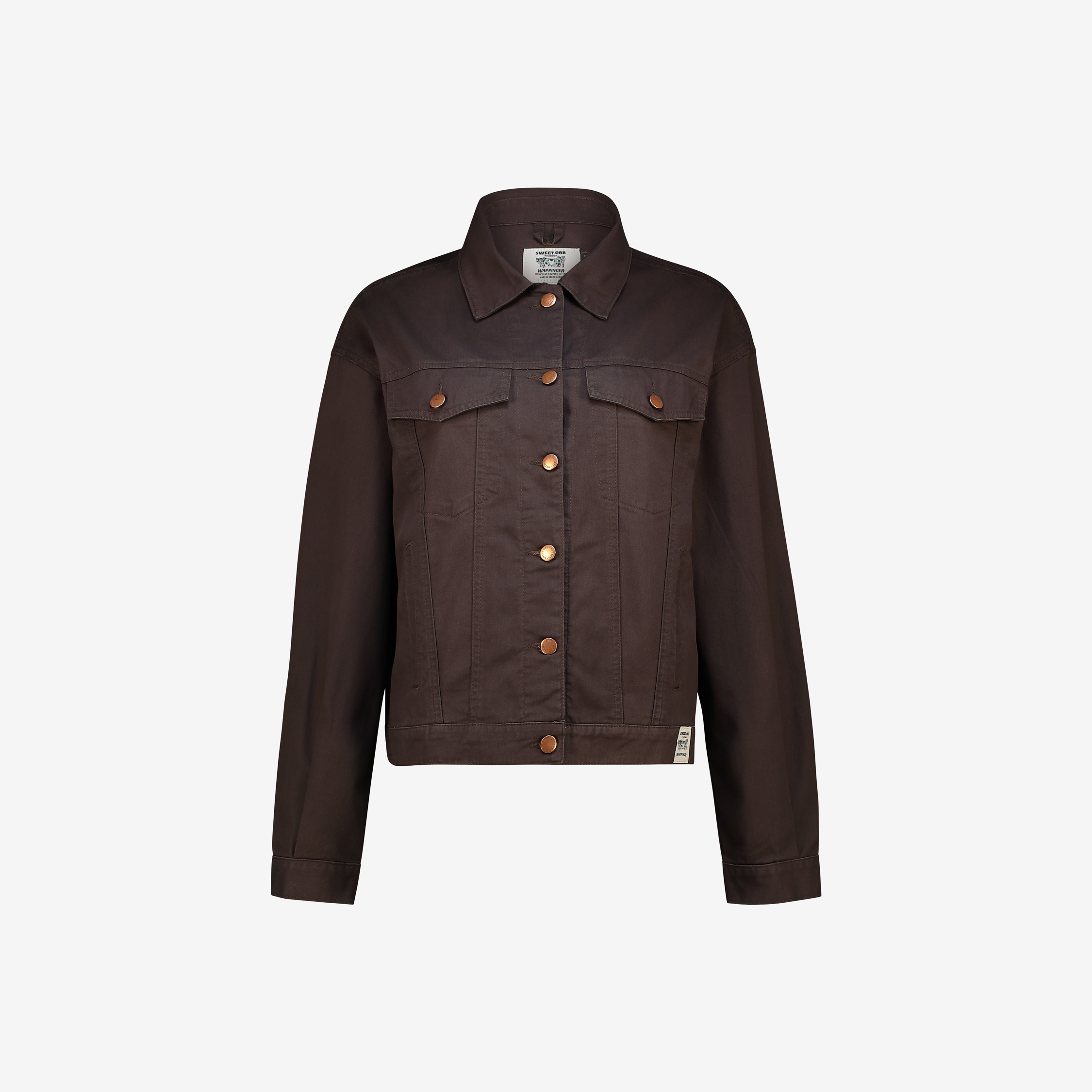 Women's choc dropped shoulder wappinger jacket by Sweet-Orr & Co.