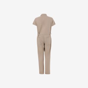 Women's khaki one piece coverall by Sweet-Orr & Co.