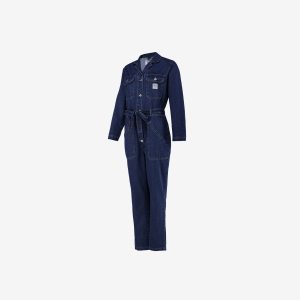 Women's medium wash one piece coverall by Sweet-Orr & Co.