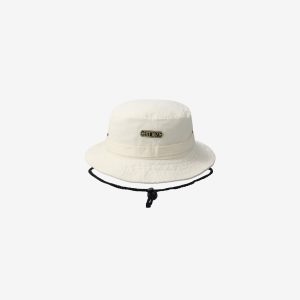 Unisex cream overdyed bucket hats by Sweet-Orr & Co.