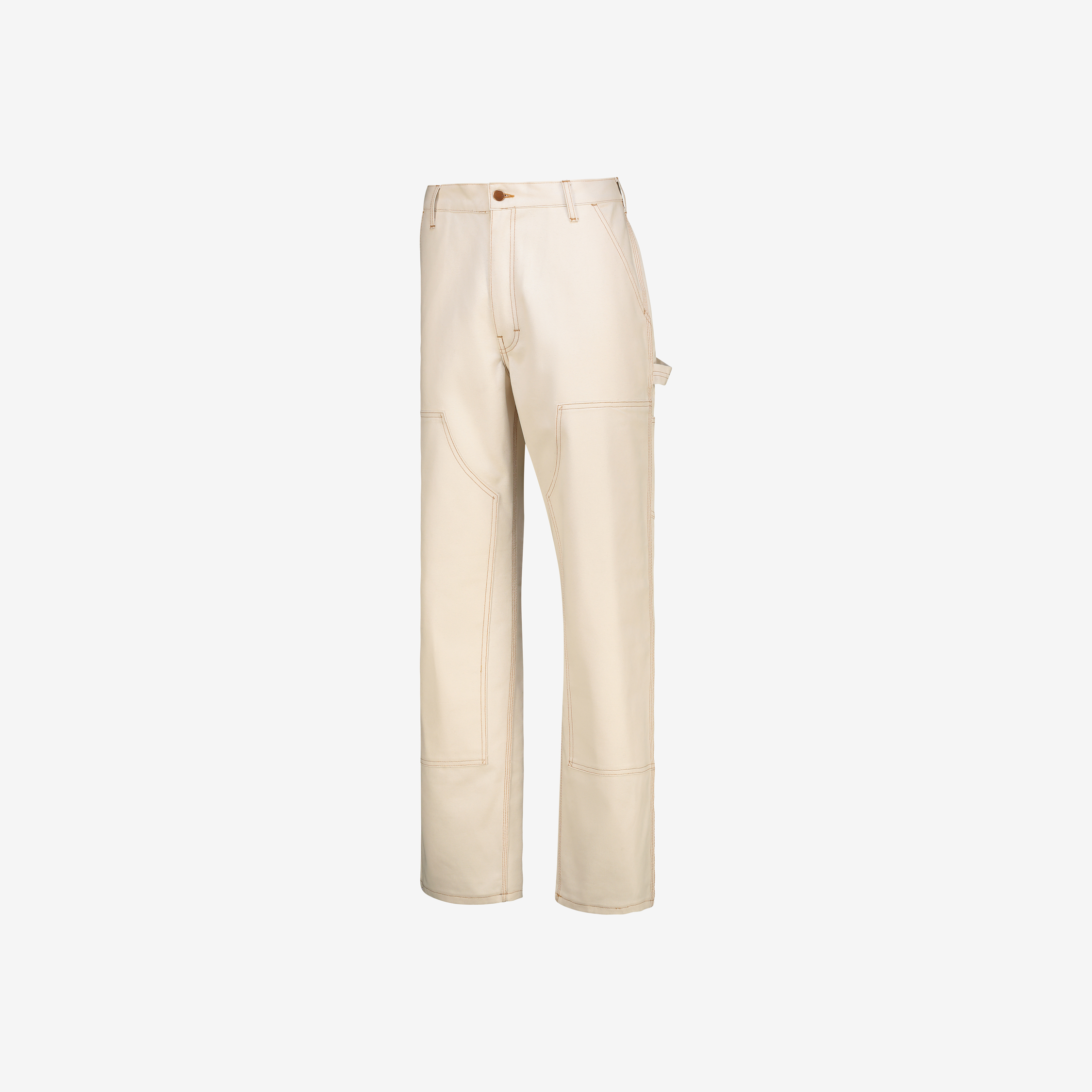 Men's unbleached painters pant with gold stitching by Sweet-Orr & Co.