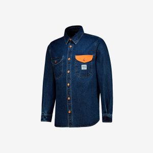 Men's medium wash shacket by Sweet-Orr & Co.