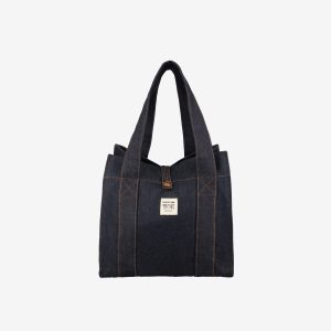 Unisex indigo shopping bag by Sweet-Orr & Co.