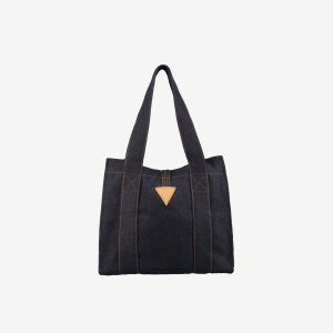 Unisex indigo shopping bag by Sweet-Orr & Co.