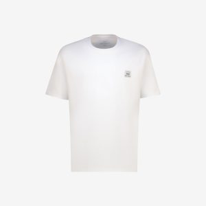 White 250gsm 100% cotton Sweet-Orr & Co. boxy T-shirt with short sleeves and crew neckline