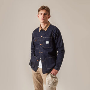 Alternative view of Uncle Jim jacket - Dark wash
